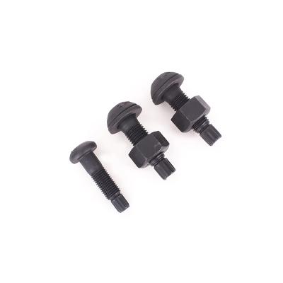 China Industry bolt manufacturers bulk black oxide hex bolt heavy carbon steel steel structure around the main bolt nut assembly price for sale