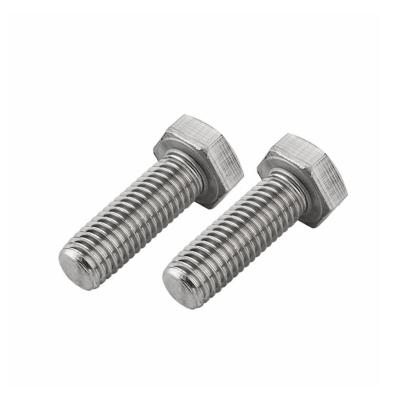 China High quality industry bolts and nuts stainless steel hex bolt m10x16mm hex head ss316 for sale