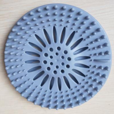 China Durable Modern Hair Sink Kitchen Bathroom Silicone Hair Stopper Tub Shower Drain Covers for sale