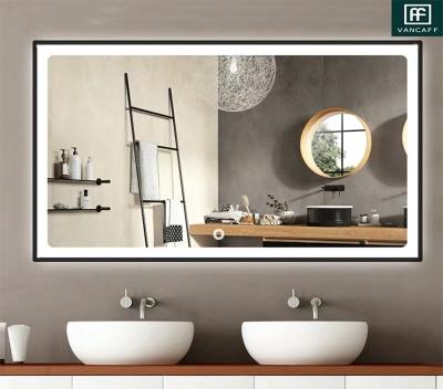 China Boutique low price household full exercise smart mirror luxury illuminated luxury rectangular mirror for sale