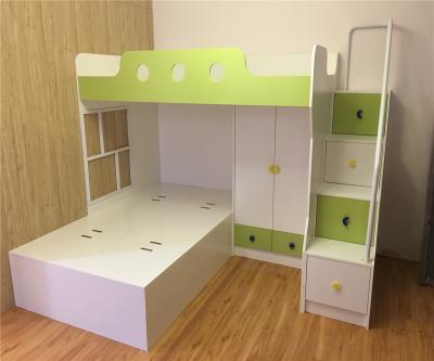 China Kinds of new modern design materials factory low price simple color cheap wooden kids bed for bedroom for sale