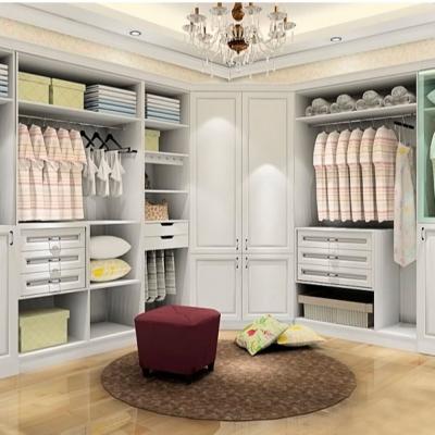 China Convertible Modern U Shaped High Quality Home Bedroom Furniture Sets Custom Walk In Wardrobes for sale