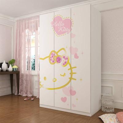 China Beautiful Simple Modern Convertible Storage Cabinet Space Saving Wardrobe Children's Bedroom Wardrobe for sale