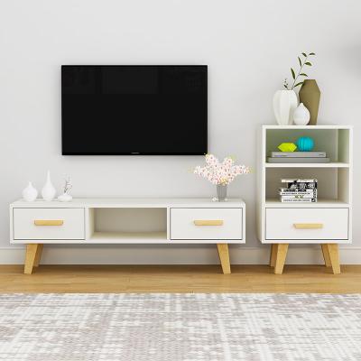 China Convertible Black Modern Simple Modern TV Stand Wooden Living Room TV Cabinet With 6 Drawers for sale