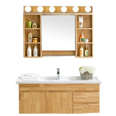 China Kinds of Materials Italian Bathroom Vanity Wall Bathroom Vanity Fancy Cabinet With Led Mirror for sale