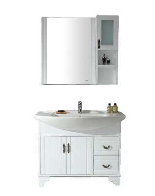 China Kinds of Materials Waterproof New Design Hotel Bathroom Set Bathroom Vanity Cabinets for sale