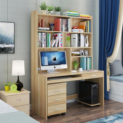 China Kinds of Materials Study Table with Bookcase Combination Kids Desk and Chair for sale