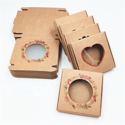 China Recyclable Clear UV Cosmetic Box Custom Stain Paper Kraft Shipping Boxes for sale