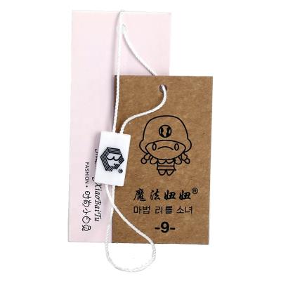 China Custom Recyled Clothing Paper Swing Hang Tags Packing Electronic Price Tag Gift Tag for sale