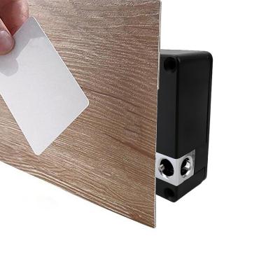 China New Generation Plastic RFID Hidden Drawer Locks Invisible IC Card Drawer Lock for sale