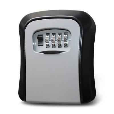 China Alloy 4 Mini Lock Digital Key Box Wall Mount Safe Combination Box For Key Storage for sale