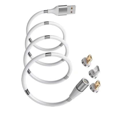 China Magnetic MP3/MP4 Player Phone Data Cable 3 in 1 USB Magnetic Charging Cable for sale