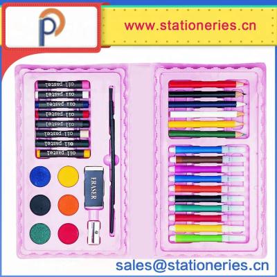 China 2018 Hot Selling 33PCS School Kids Drawing PVC Case Art Sets for sale