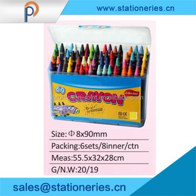 China Non-Toxic Silky Paraffin Eco-Friendly Art Pencil for sale