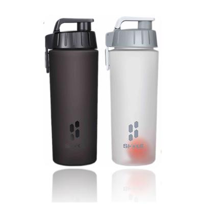 China Custom Non-Toxic Plastic Viable Shaker Bottle Durable Shake Cups with Lid Protein Shaker Shaking Sports Bottle for sale