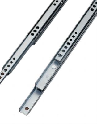 China OEM/ODM 17mm Ball Bearing Soft Narrow Single Fold Mini Telescopic Drawer Slide for sale