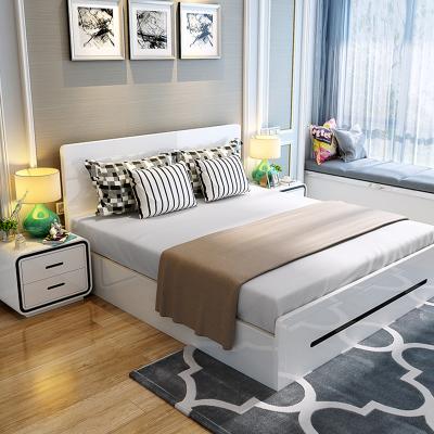 China Modern Hot Sale Customized Bedroom Furniture Wholesale Hotel Luxury Modern King Queen Size Bed Set for sale