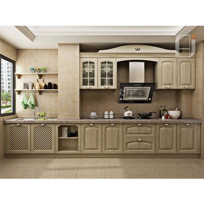 China 2021 Top Sales New Design Custom Kitchen Furniture Eco - Friendly Black Modern Simple Kitchen Cabinets for sale