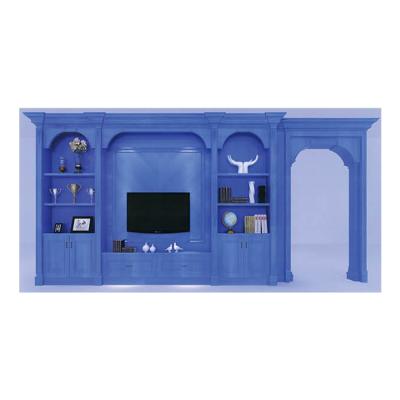 China Eco-friendly Custom Fashion Living Room Furniture Wooden Wall TV Stand Simple Design TV Cabinet for sale