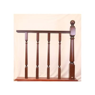 China Customize Handrails High Quality Handrails Pillar Handrail Decoration Modern Wooden Carved Stair Baluster for sale