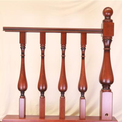 China Customize China Factory Manufacture Easy Install Wooden Stair Railing Handrails Handrails Stairs Pillar for sale