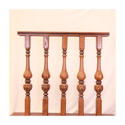 China Customize Low Price Home Interior Decoration Wholesale Customized Wood Railings For Indoor Stairs for sale