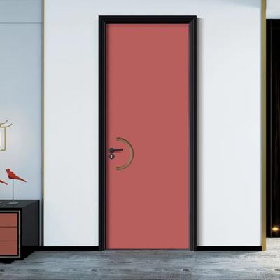 China Modern Interior Door Modern Solid Wood Swing Flush MDF Doors White Elegant Door For Bedroom for sale