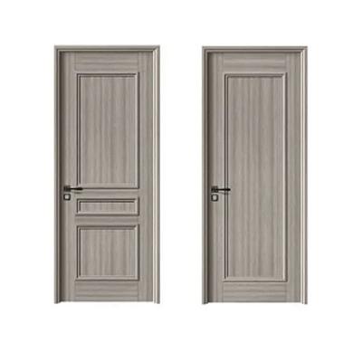 China Modern Custom Designs Low Prices Fashion Single PVC Door MDF Internal Bedroom Flush Room Interior Door for sale