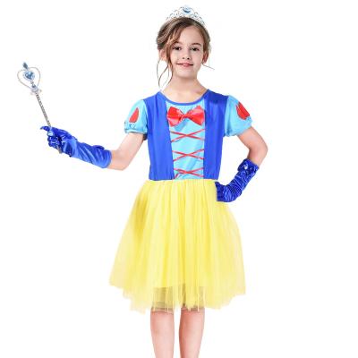 China Princess Snow White Queen Halloween Party Breathable Fancy Costume Dress Up For Kids for sale