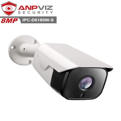 China NIGHT VISION Anpviz 4K 8MP POE IP Bullet Camera CCTV Built in Audio with Motion Detection Support Remote Viewing Surveillance Video for sale