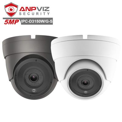 China Anpviz 5MP Security H.265 IP66 Turret IP POE Camera Support Microphone IR Night Vision IR 30m Audio Surveillance for sale