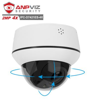 China PAN-TILT Anpviz Security System PTZ 2MP Zoom 4X POE IP Camera IP66 2 Way Audio Built In Microphone Support SD Card H.265 P2P for sale