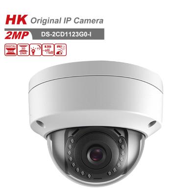 China Original Hik DS-2CD1123G0-I 2MP NIGHT VISION IP Camera 1920 x 1080 Fixed Focus Dome IR Network Camera Cut IR Filter Range 30m CCTV for sale