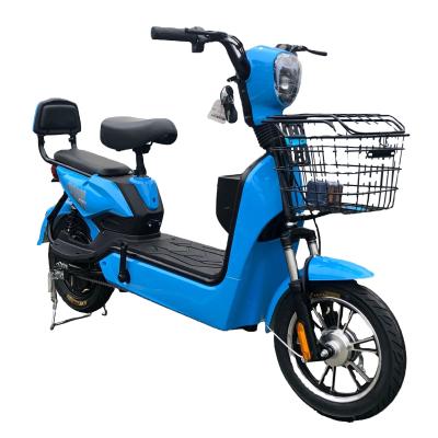 China Leather 2021 Lead Acid Lithium Battery 350W 500W New Energy CE Success Electric Scooter Pedal Racing Motorcycle for sale