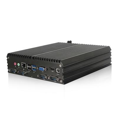 China Industrial PC Dualview X86 J4125 Linux Mini Pc Industrial Box Fanless Embedded Pc With Rs232 And Lpt VGA Lan Com Port for sale