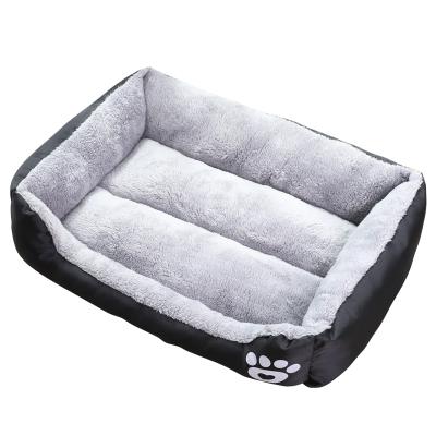 China Wholesale 2022 Hot New Arrival Cat Bed Sofa Pet House Stripe Waterproof Indoor Breathable Dog Bed Dog Mattress Soft for sale