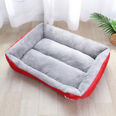 China Breathable Custom Soft And Comfortable Non-Slip Plush Pet Bed Machine Washable Pet Sofa Bed for sale