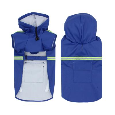 China Large Dog Viable Warm Wholesale Dog Waterproof Adjustable Dog Clothes Waterproof Lightweight Rain Jackets for sale