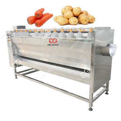 China High Efficiency Stainless Steel Baby Carrot Vegetable Washing Machine Commercial Carrot Onion Peeler for sale