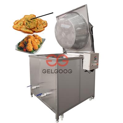 China Automotive Type Frying Meat Batch Fryer Stir Fried Tempura Frying Pot Fried Pellet Cookies Circular Frying Machine for sale