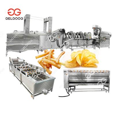 China High Efficiency Manual Potato Chips Making Machine Factory Price French Fries Crispy Production Line Manual Potato Chips Making Machine for sale