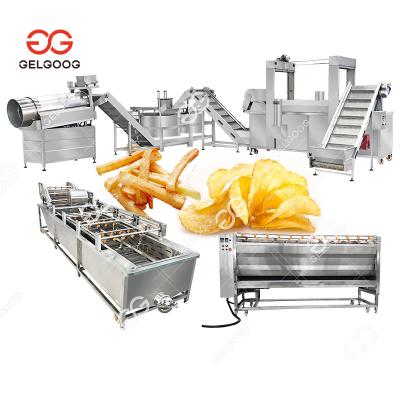 China Full Automatic Fresh German Potato Chips Processing Plant GG-500 Potato Chips Making Machine Price for sale