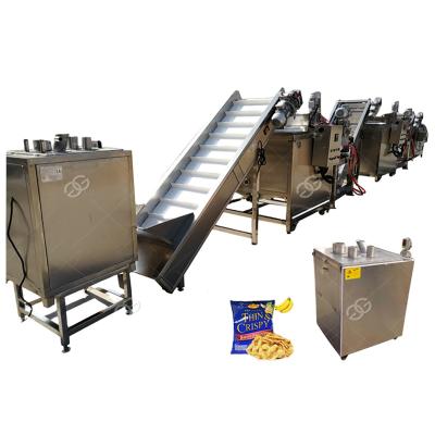 China High Efficiency 300KG/H Small Scale Plantain Chips Production Line Frying Banana Chips Fryers Machine Price for sale