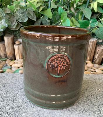 中国 Modern Custom Design Plant Flower Pot Home Decor Glazed Hand Painted Terracotta Bonsai Pot 販売のため