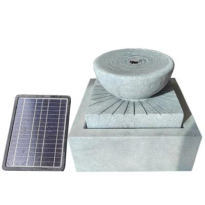 China Country Water Fountains Decoration Solar Outdoor Fountain For Garden Solar Square Water Fountain Te koop