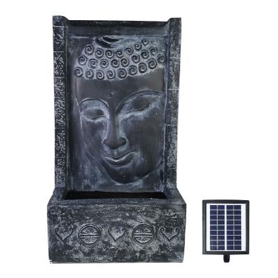 Китай Zen Garden Decor Classical Polyresin and Fiberglass Solar Buddha Face Fountain Relaxing Zen Decor продается