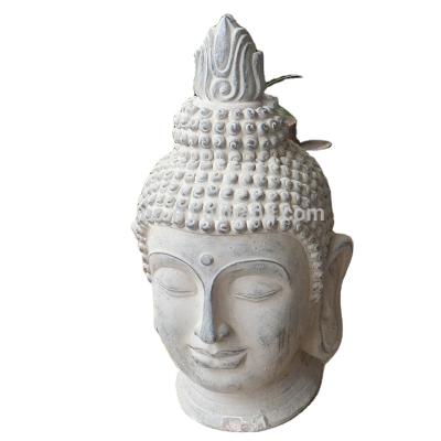 China Light China fiberstone buddha head for home decor for sale