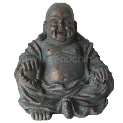 China China Polyresin Laughing Happy Buddha Statue Te koop