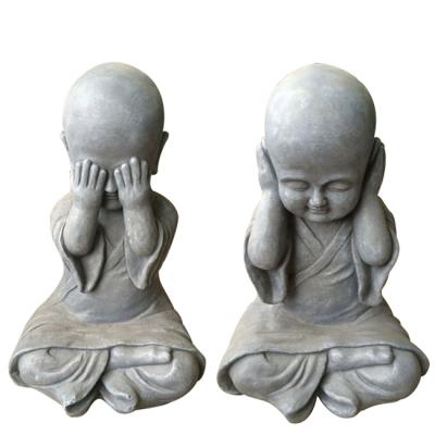 China Religious Sitting Monk Garden Decoration Resin Child Buddha Statue For Buddha Statue Wholesale Te koop