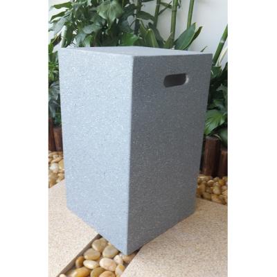 Κίνα Square Table Two Sides With Handle Holes Matte Gray Cement Table Stool For Sale προς πώληση